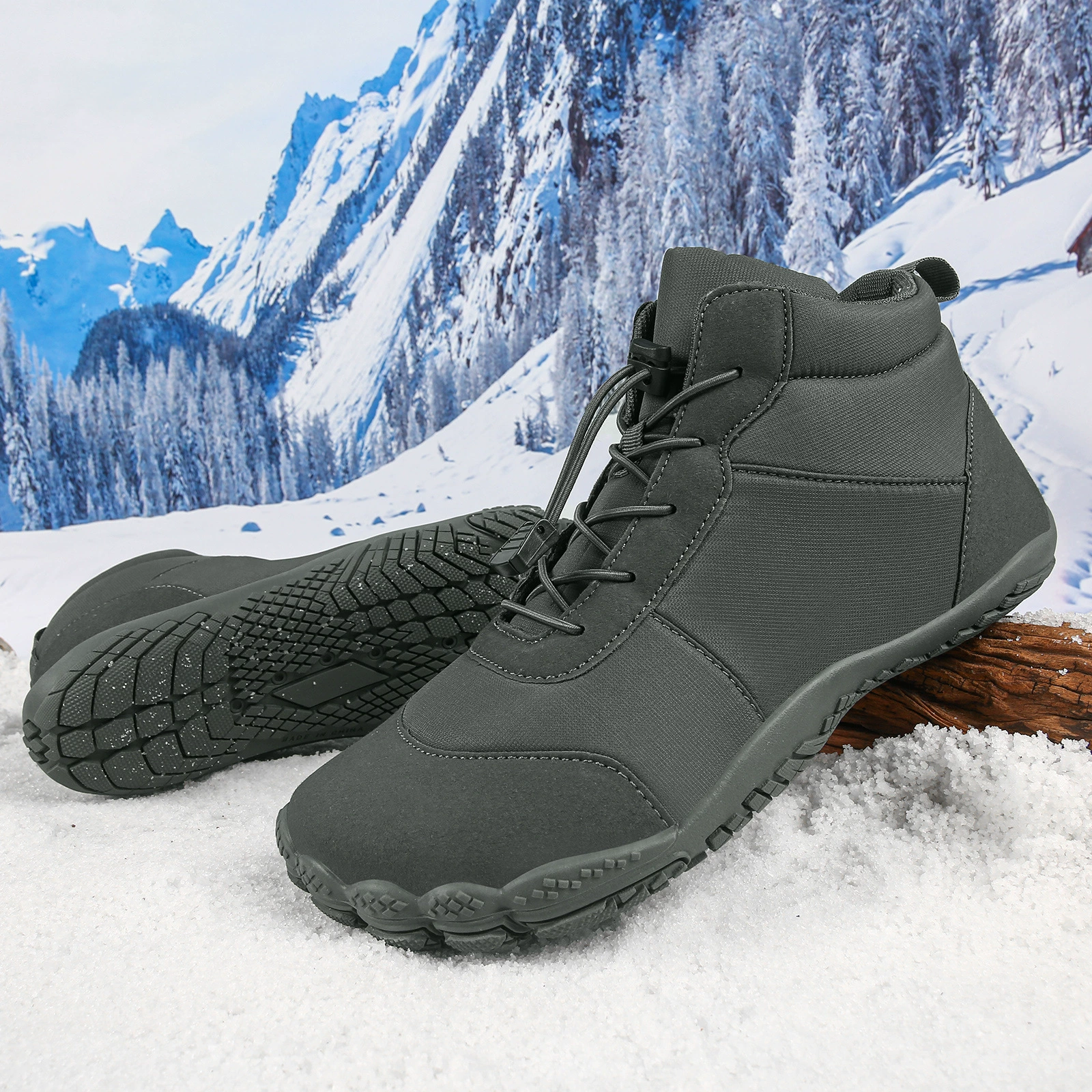 Трансграничные горячие продажи зимняя шерстяная теплая хлопчатобумажная обувь легкая нескользящая наружная повседневная обувь короткие сапоги мужские спортивные сапоги