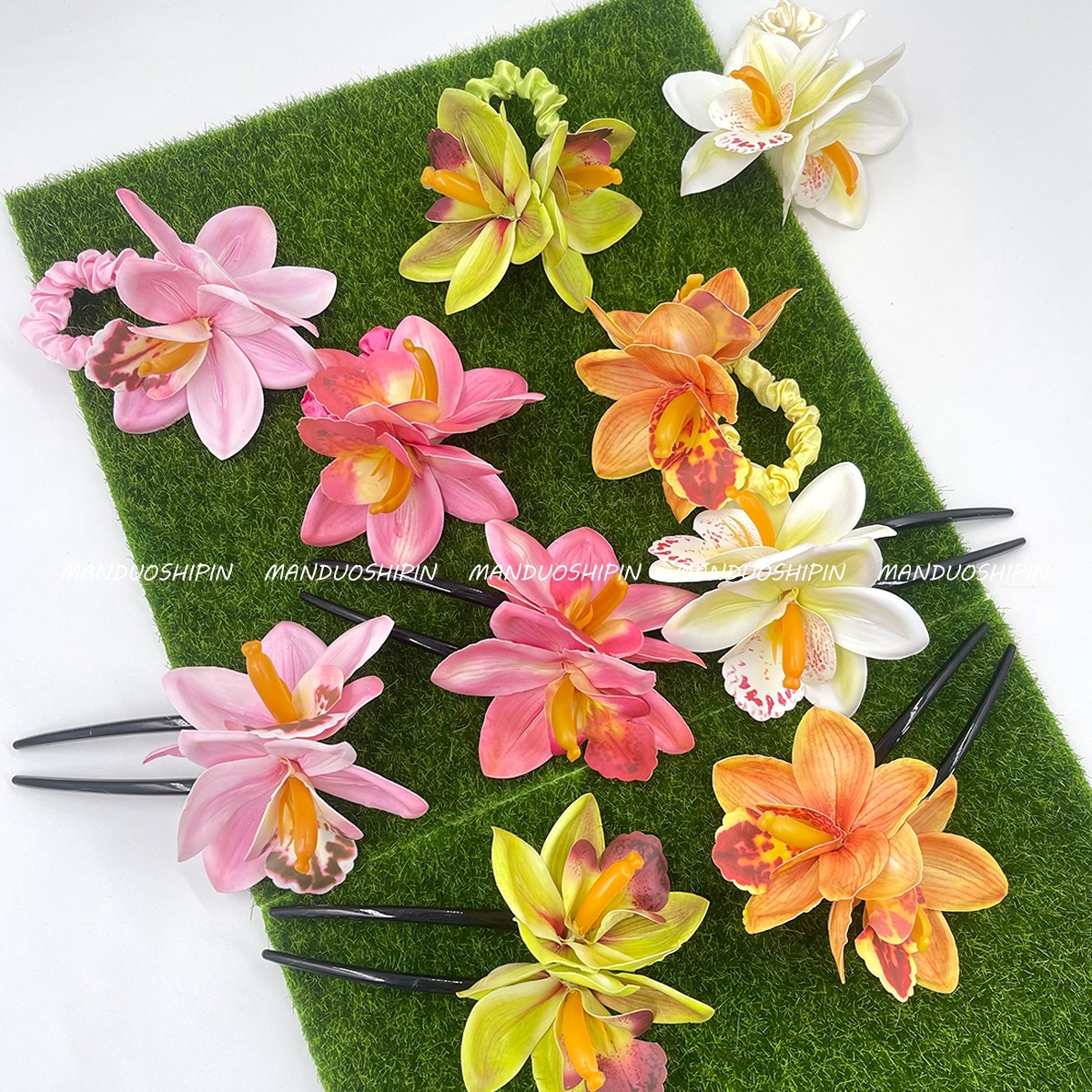 30g Weight Hair Sticks, Hair Tie, Insert comb Hair Accessories Type 1 Piece Quantity Holiday, Tea Party Occasion Cloth Material Flower Pattern All Seasons Season Women's Gender Pastoral Style Pastoral Women's Flower Cloth Hair Sticks Hair Tie Insert Comb 14