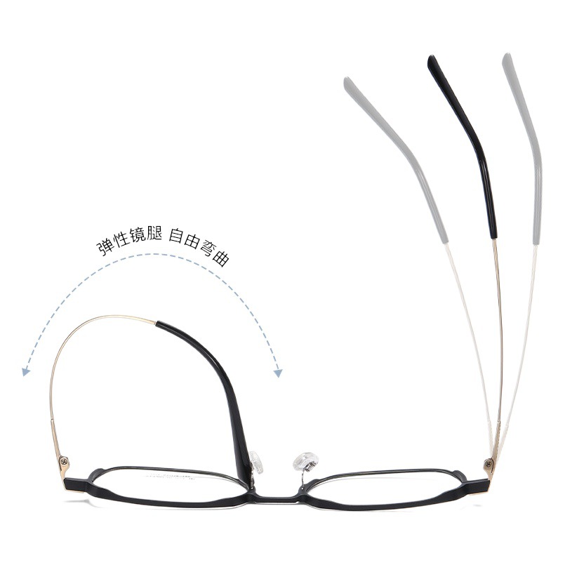 El nuevo marco de gafas de titanio puro del fabricante YJ2015 caja de aluminio y magnesio gafas ultraligeras bola abierta se puede equipar con marco de gafas de miopía