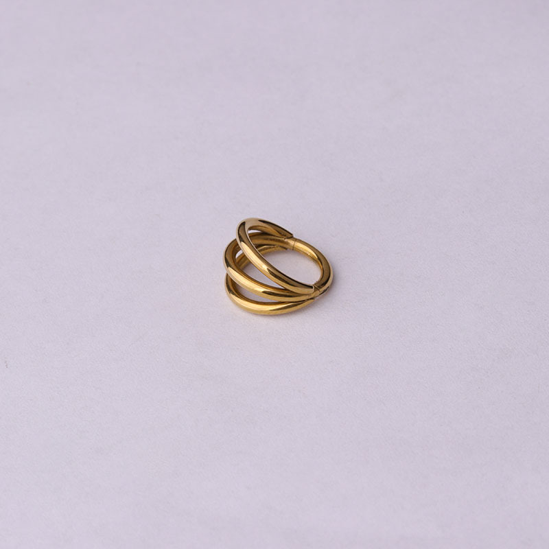 Geometric Pattern 316 Stainless Steel  Ear Cartilage Rings & Studs Geometric Unisex
