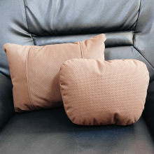 适用奔驰迈巴赫头枕翻毛皮款车载腰靠枕车内汽车护颈枕抱枕空调被