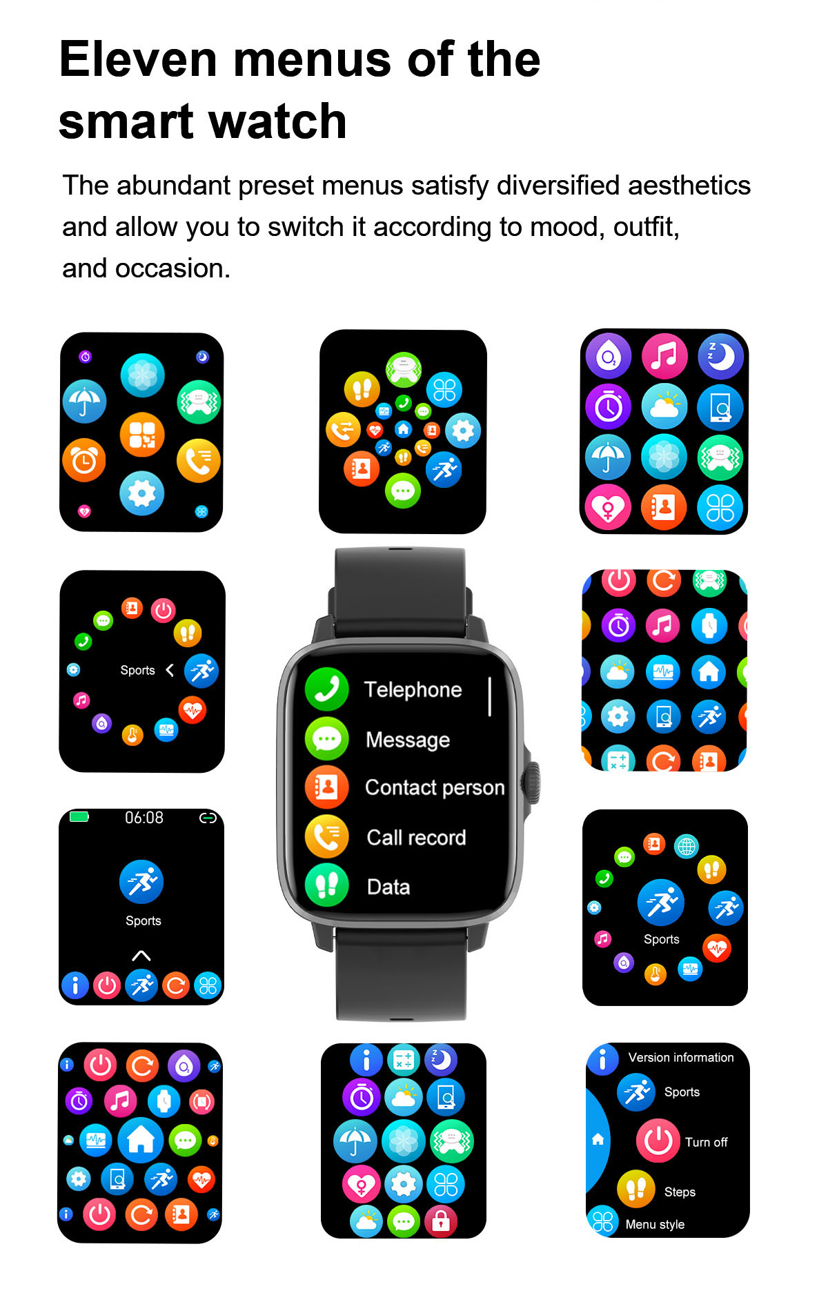 DT102 Bluetooth calling smart watch wireless charging NFC_voghion.com