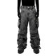 American Style High Street Jeans for Men and Women Retro Street Old Washed Zipper Large Pocket Loose Straight Tooling Pants