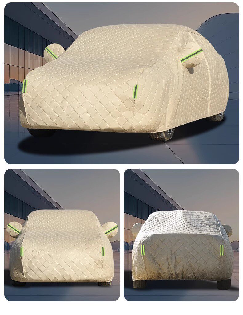Suitable for Volkswagen Sagitar, this 25-inch car cover provides sun protection, rain protection, heat insulation, and is suitable for all seasons, offering added protection against hail and featuring