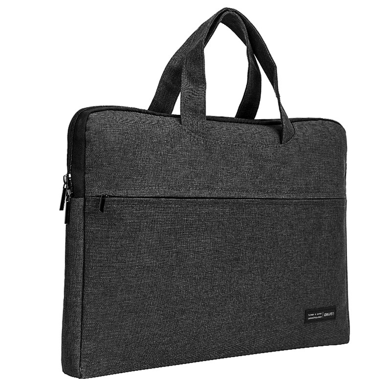 Bolsa de archivo a4 bolsas de mano bolsas de información bolsas de computadora maletín bolsas de lona de negocios cremallera oficina multicapa para hombres