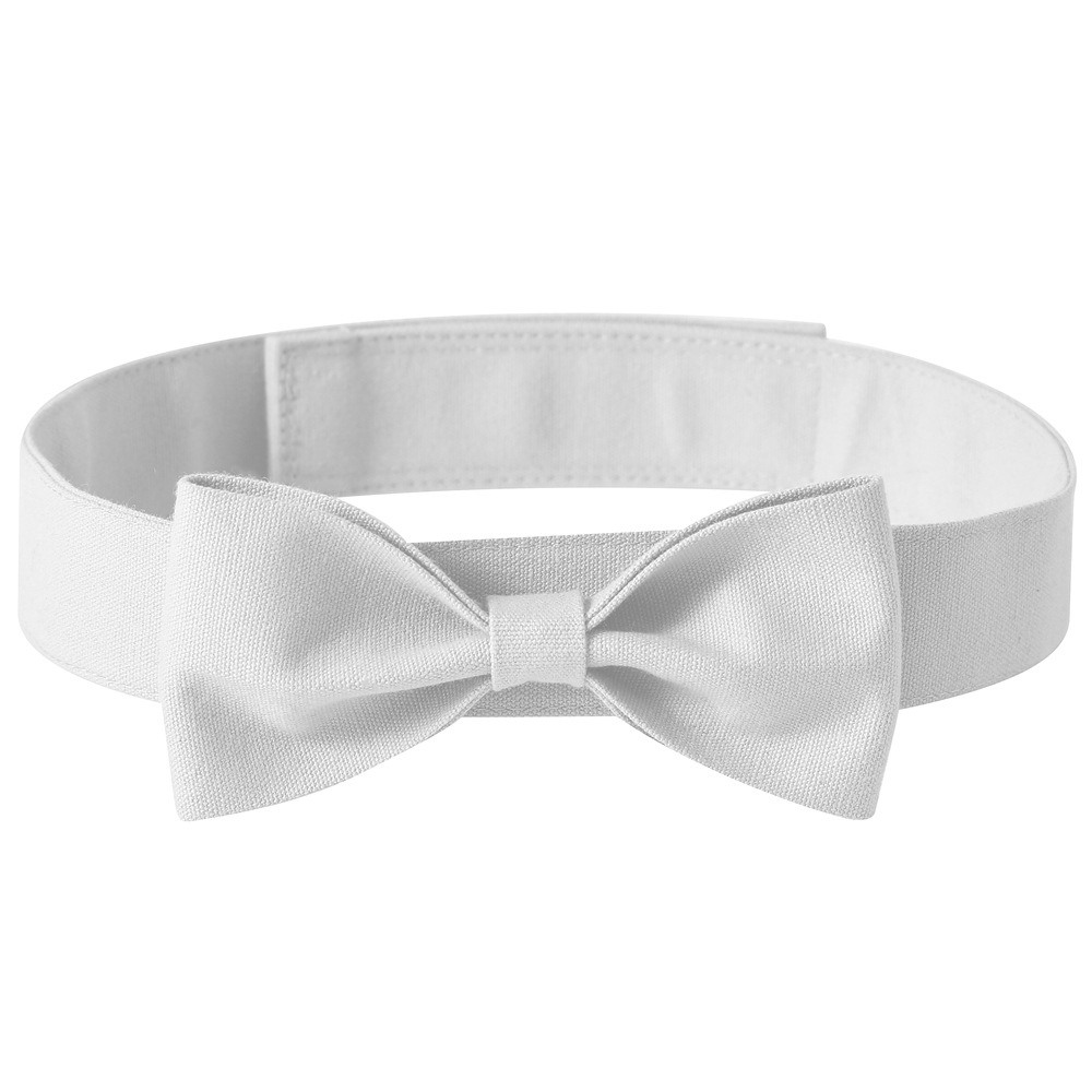 Punto transfronterizo Tanpopo Perro mascota de algodón de estilo británico Pajarita Velcro Collar de perro ajustable