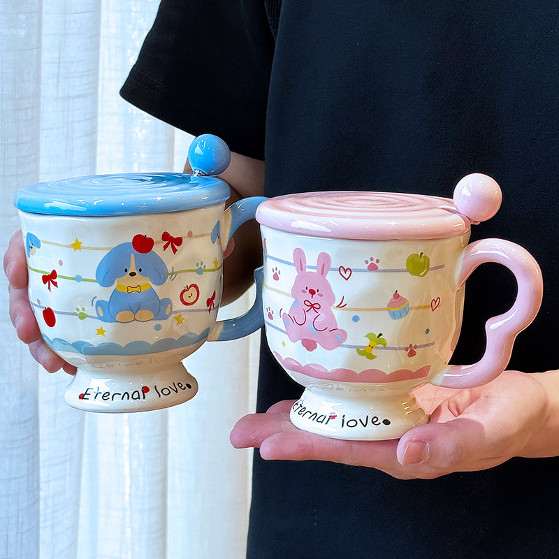 Regalos de cumpleaños de alto valor para niños y niñas, novias, tazas de cerámica, tazas de pareja, recuerdos prácticos