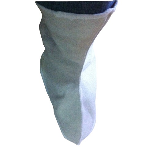 White canvas foot cover, enlarged and thickened welded cover foot cloth, anti-spark canvas foot protector