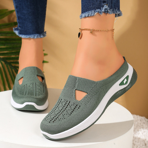 Women's 2025 Summer New Middle-Aged Mother Shoes Soft Sole Breathable Women's Casual Shoes for Athletes One-Time Dropshipping