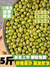 新货绿豆小绿豆5斤 农家自产发新鲜豆芽夏天绿豆汤材料薏仁绿豆粥