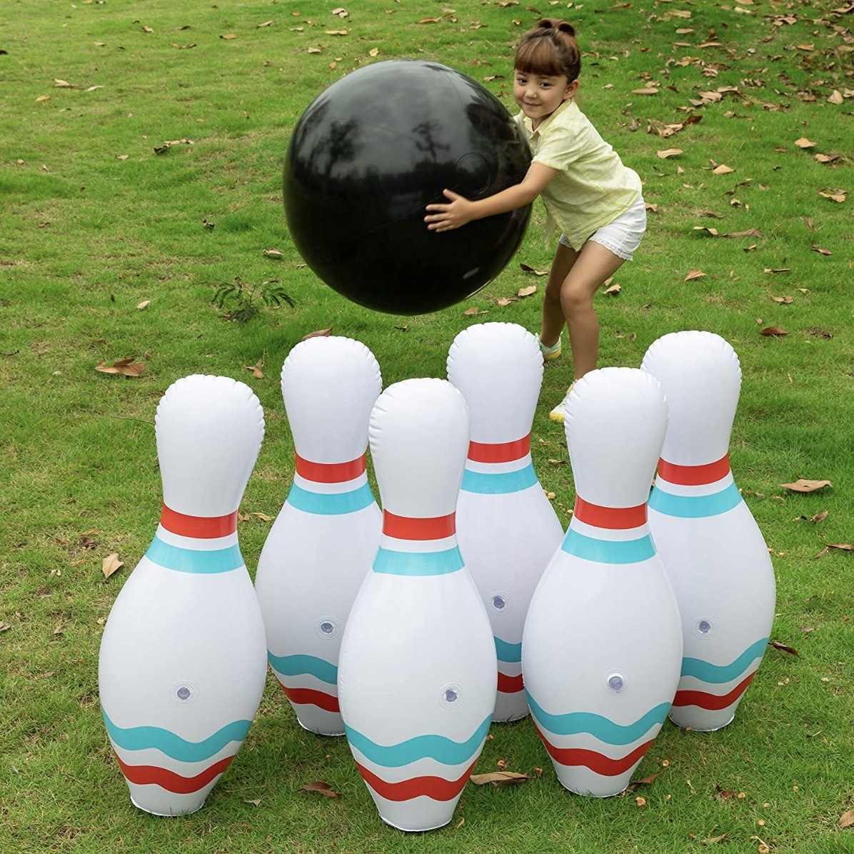 Manufacturer of PVC inflatable bowling ball sets, outdoor sports children's inflatable educational toy ball sets, bottles