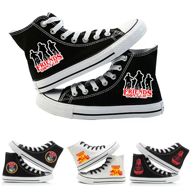 跨境直供 高帮帆布鞋韩版时尚鞋子男女款