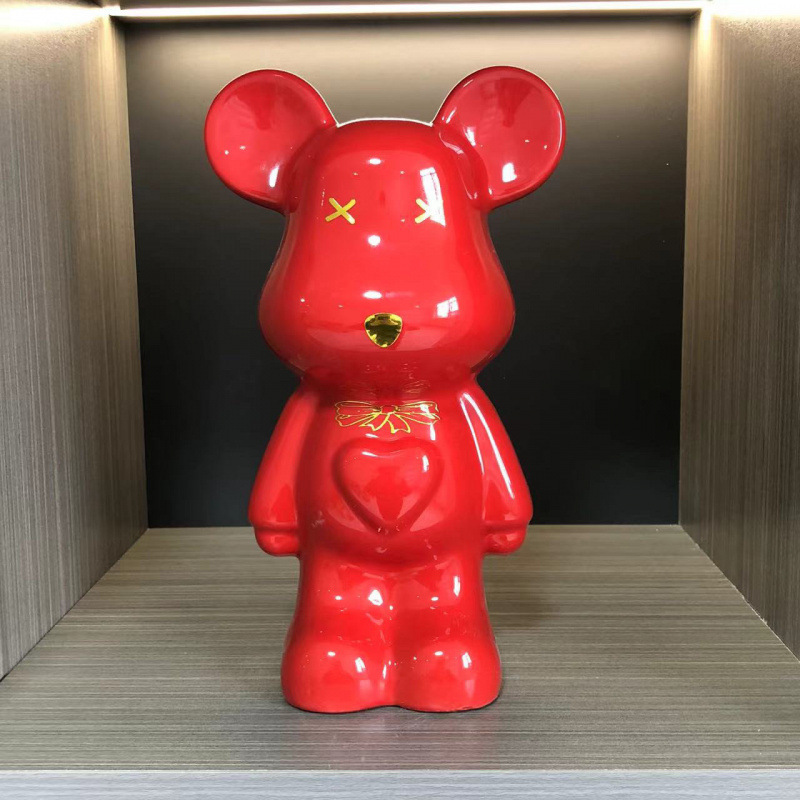 現代のシンプルな陶磁器の装飾品は家庭の客間の酒場のテーブルの上にアイデアの部屋の戸棚を飾っています。|undefined