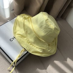 韓国速乾漁師帽子子供日焼け止め日よけ帽子日本の大きなひさしは夏の屋外折り畳み可能な盆帽を持っています。