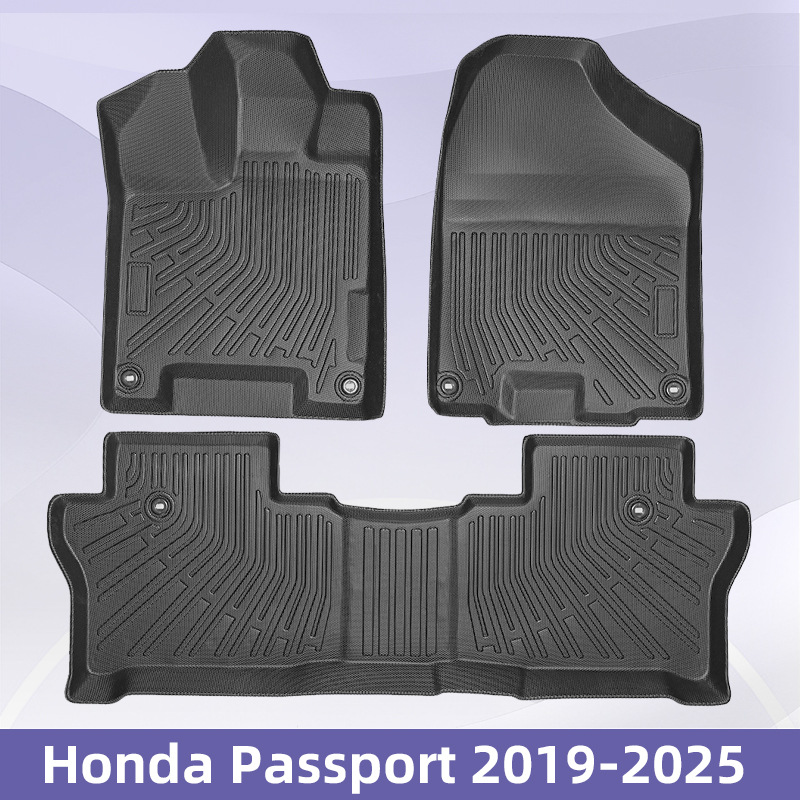 Para Honda Passport 2019 - 2025 3D todo el tiempo TPE almohadilla de pie almohadilla de maletero