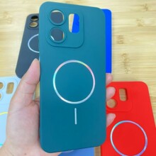 金属细圈磁吸手机壳适用于TECNO CAMON11 PRO纯色TPU全包防摔磨砂