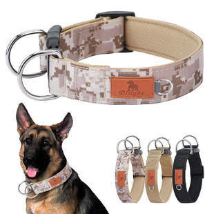 Amazon New Dog Collar Golden Retriever Border Animal Husbandry Dog Collar Large Dog Special Bolt Dog Collar Dog Chain Explosion-proof Flash