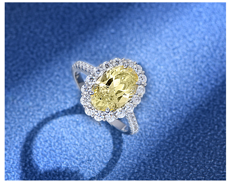 Fashion Geometric Sterling Silver Inlay Zircon Rings 1 Piece