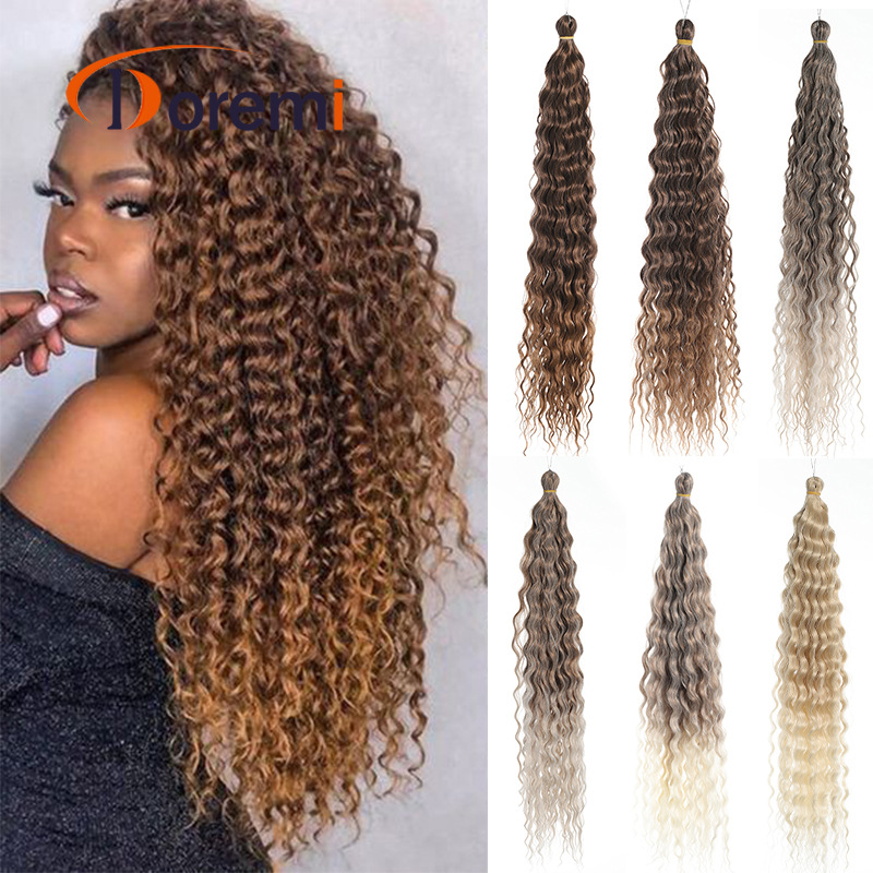 Hair Extensions Dreadlocks Braided Hair Wigs For Women Crochet Hair Deep Curly Braided Hair_voghion.com