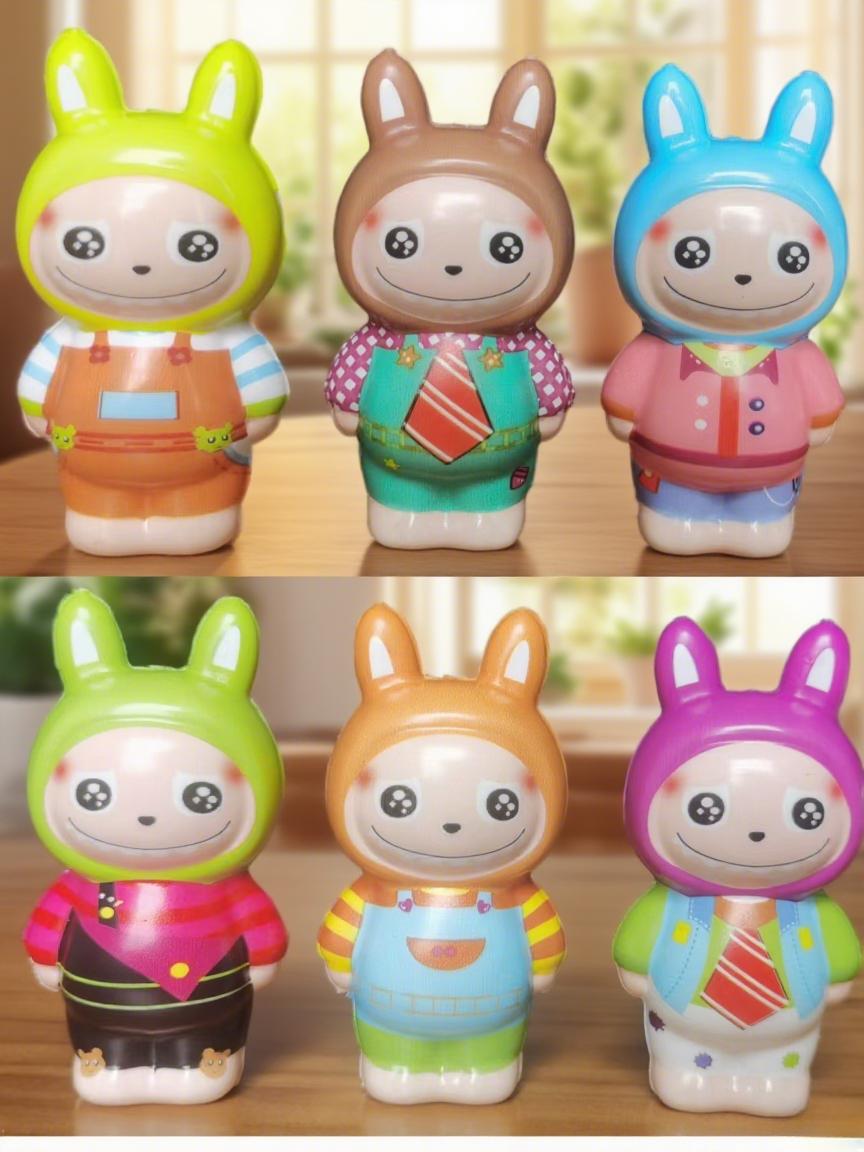 Explosiones de muñecas de llaves de dibujos animados descompresión creativa pellizco juguetes colgantes de estandos de fábrica