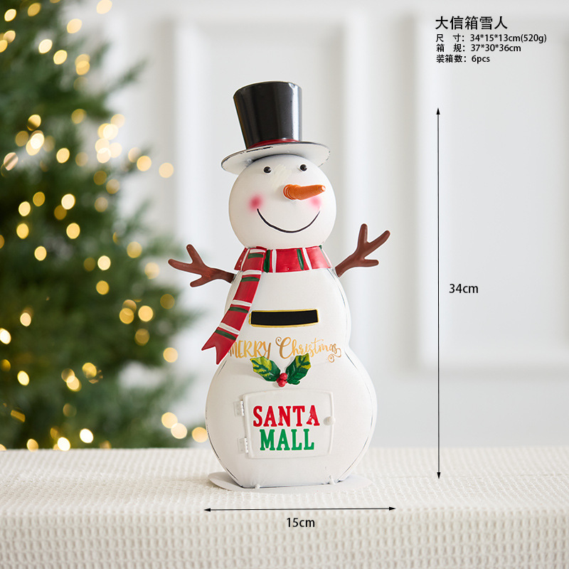 Buzón grande muñeco de nieve