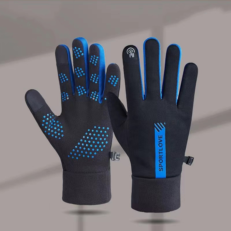 Nuevos guantes de invierno para ciclismo y esquí, guantes deportivos gruesos, cortavientos y cálidos, guantes de ciclismo antideslizantes con pantalla táctil para hombres y mujeres, venta al por mayor