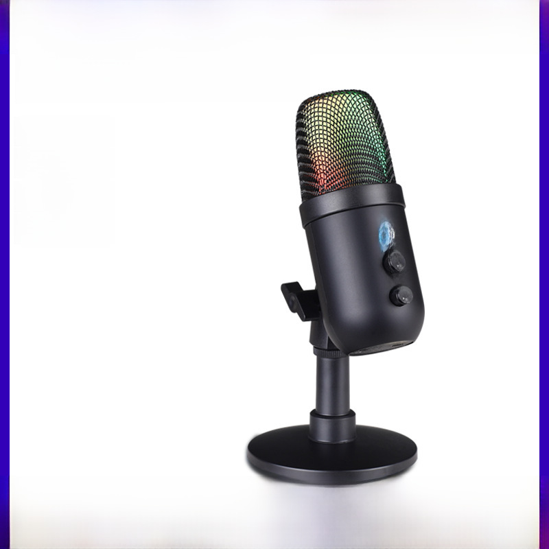 USB麥克風網紅直播電競遊戲家用k歌電腦錄音手機直播設備跨境話筒