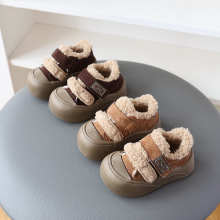 儿童棉鞋秋冬2024新款儿童运动鞋男孩加绒大棉板鞋男女童保暖棉鞋