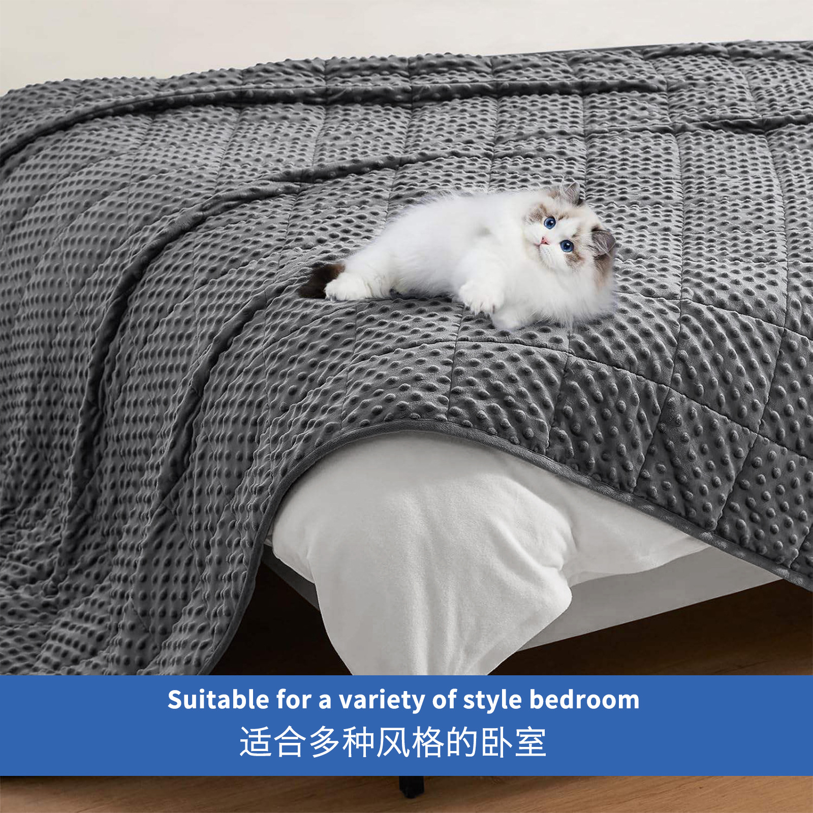 Gravedad mantas gravedad ayuda a dormir alivio de presión burbuja felt mantas de gravedad caliente