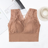 Lace sports sexy wireless bra, breast tightener, T-shirt, underwear, beautiful back