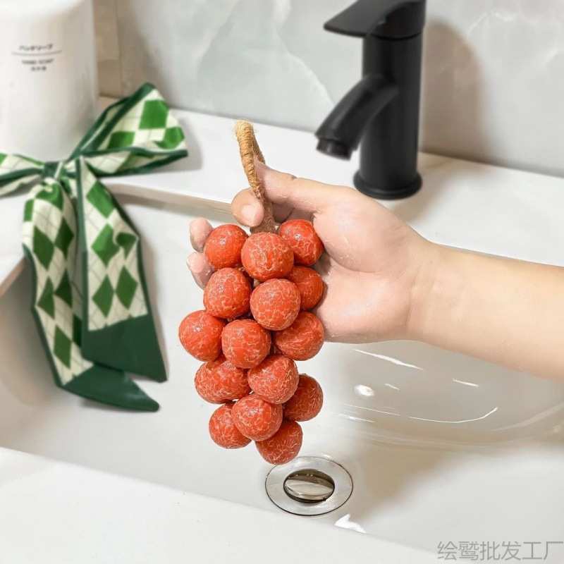 荔枝香皂仿真水果造型肥皂创意沐浴洗手皂纯红色伴手礼代发|undefined