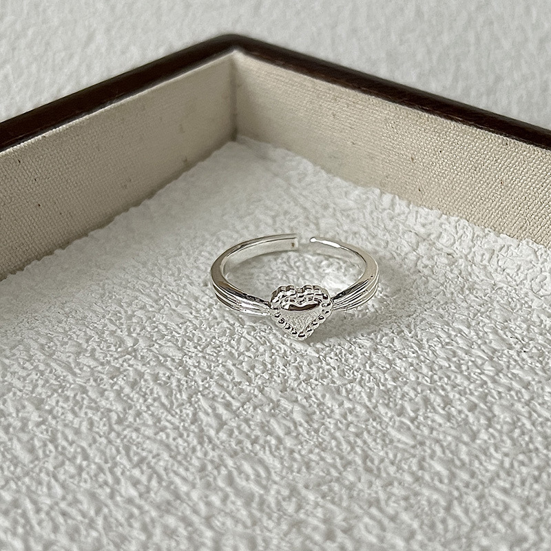 Simple Style Alloy Heart Shape Plating Women's Open Rings display picture 9