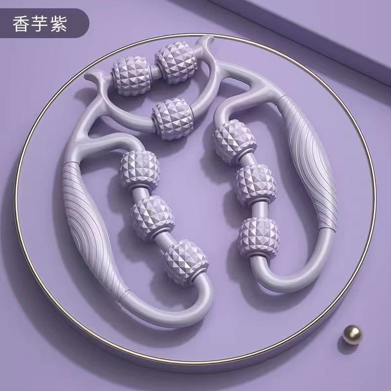 링 클립 다리 마사지 롤러 폼 롤러 다리 근육 이완 피트니스 훈련 장비 홈 유물 도매