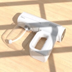 工場直売k 5消毒ガン現物ナノブルーレイ空気ポンプはusb充電8灯の大出力スプレーガンを持っています。