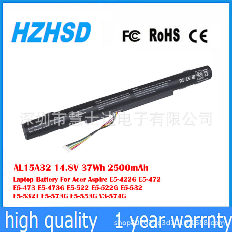 Suitable for Acer P258 P277 P278 F5-572 N15C2 N15Q1 Notebook Battery Al15A32
