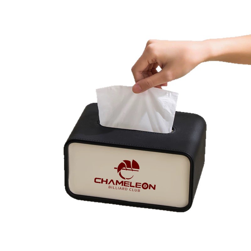 Nueva caja de pañuelos de lujo ligera ovalada creativa, sala de estar, dormitorio, servilleta de escritorio, caja de almacenamiento, caja de dibujo, sentido avanzado