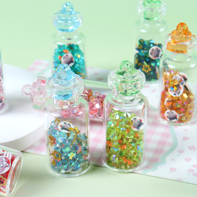 Luminous Glass Star Drift Bottle Handmade DIY Keychain Bag Pendant Micro Landscape Decorative Jewelry Accessories Luminous Glass Star Drift Bottle Handmade DIY Keychain Bag Pendant Micro Landscape Decorative Jewelry Accessories