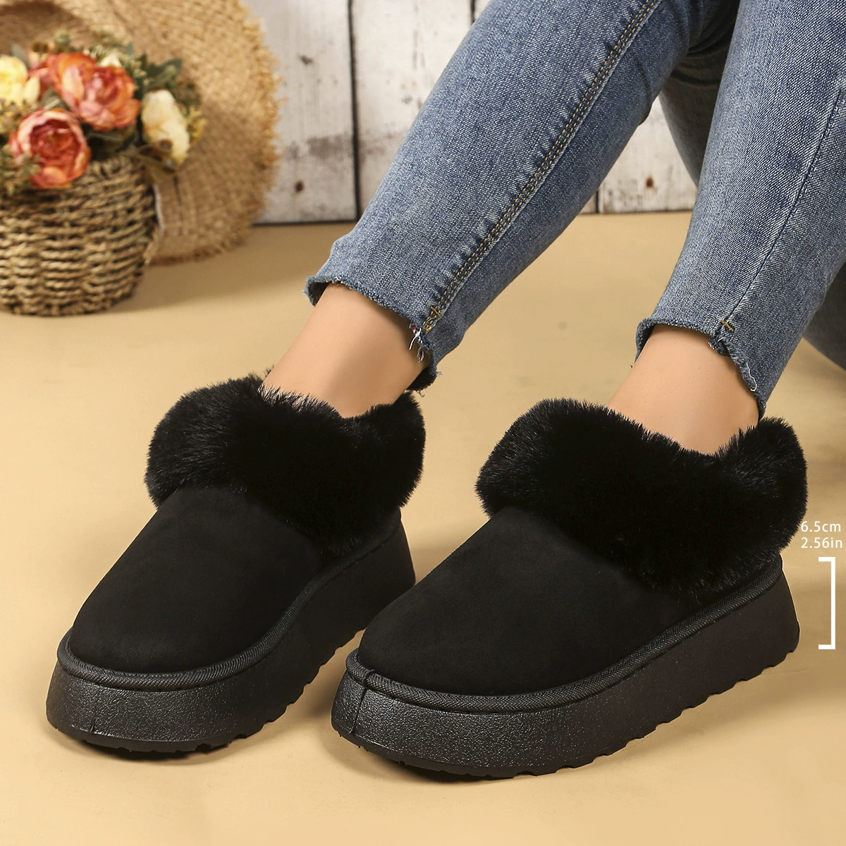 Warm winter boots, keep warm shoes platform, plus size, wholesale