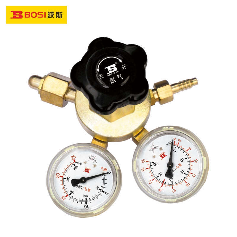 波斯大霸黄系列全铜主体氩气减压器BS-YQAR94氩气减压表BS473594
