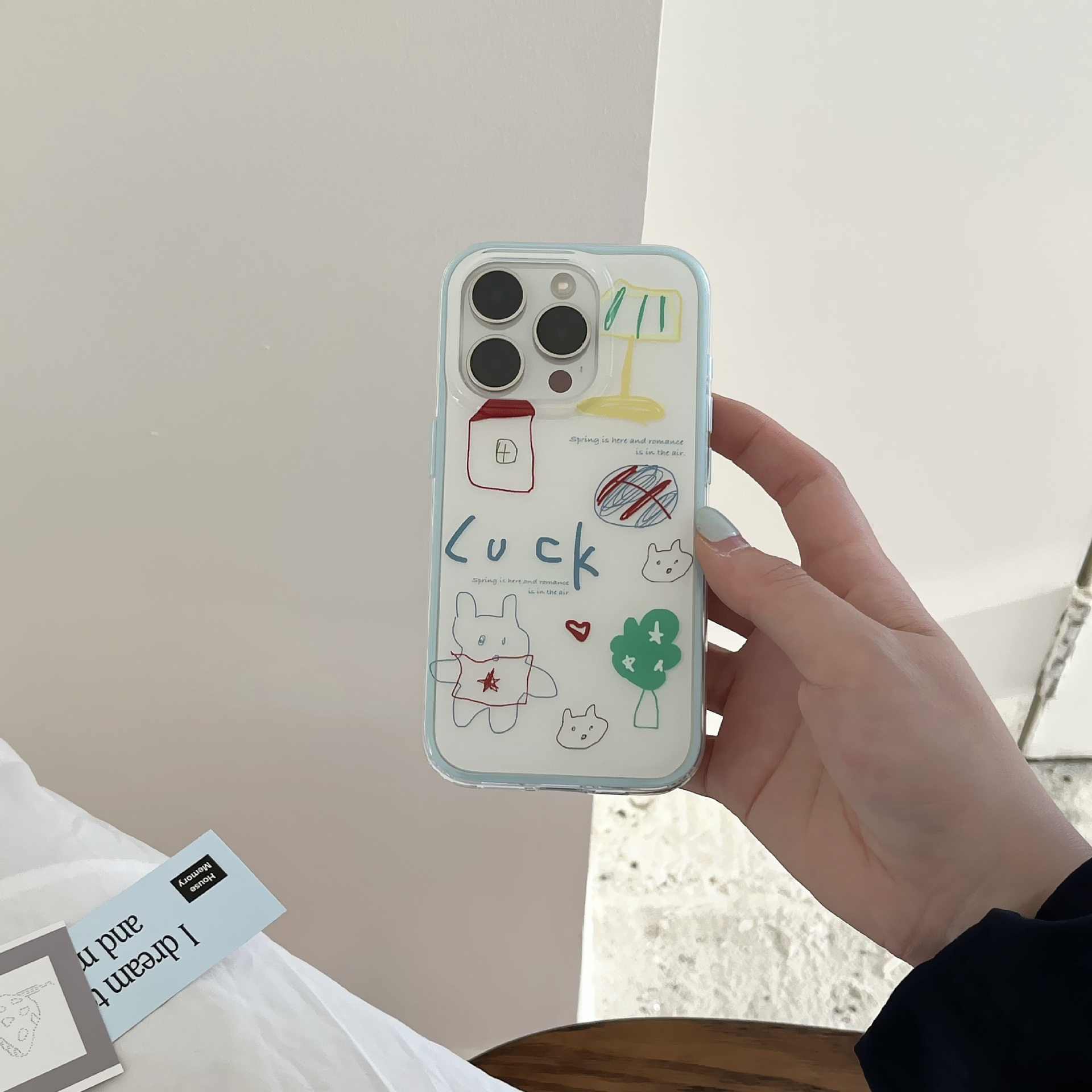 Personalidad línea de graffiti flor salchicha perro apple 15ProMax funda para teléfono móvil 16Pro nuevo 14/13 mujer