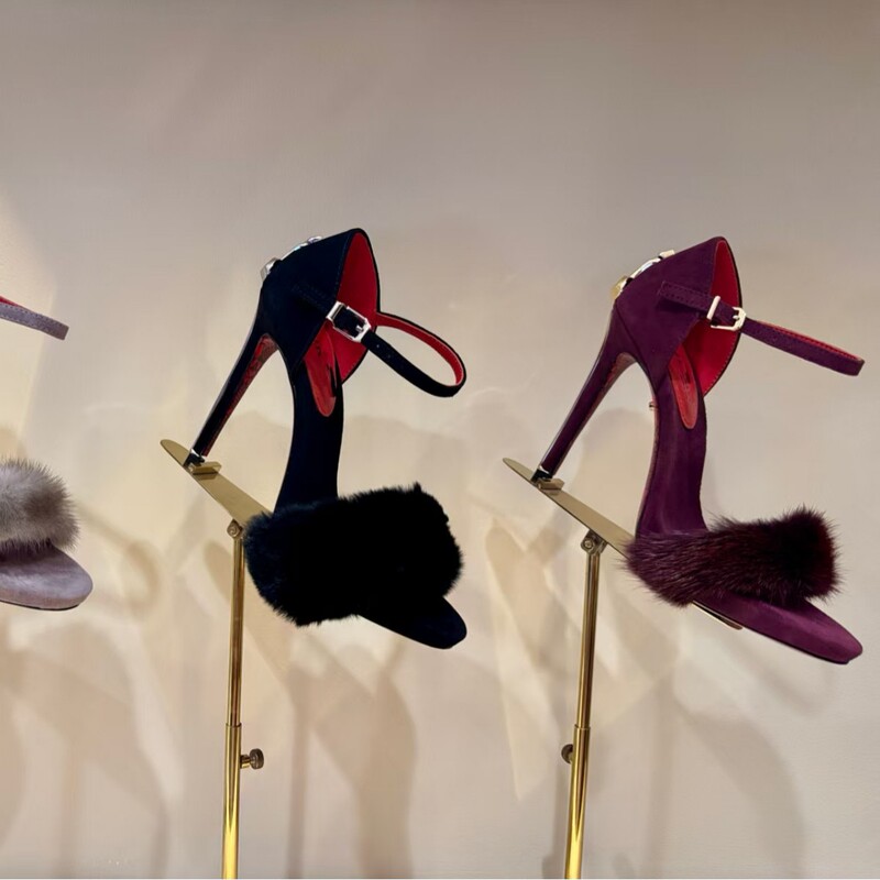 Foreign Trade Sexy Feather High-Heeled Sandals, European and American Sizes 45 and 46, Pink Shallow Mouth Single-Strap Peep-Toe High-Heeled Sandals for Women Foreign Trade Sexy Feather High-Heeled Sandals, European and American Sizes 45 and 46, Pink Shallow Mouth Single-Strap Peep-Toe High-Heeled Sandals for Women