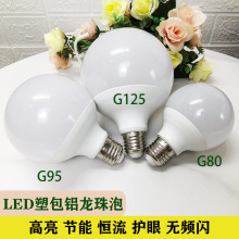 led龙珠灯泡G80三色变光高亮节能护眼e27螺口暖光自然光圆形球泡