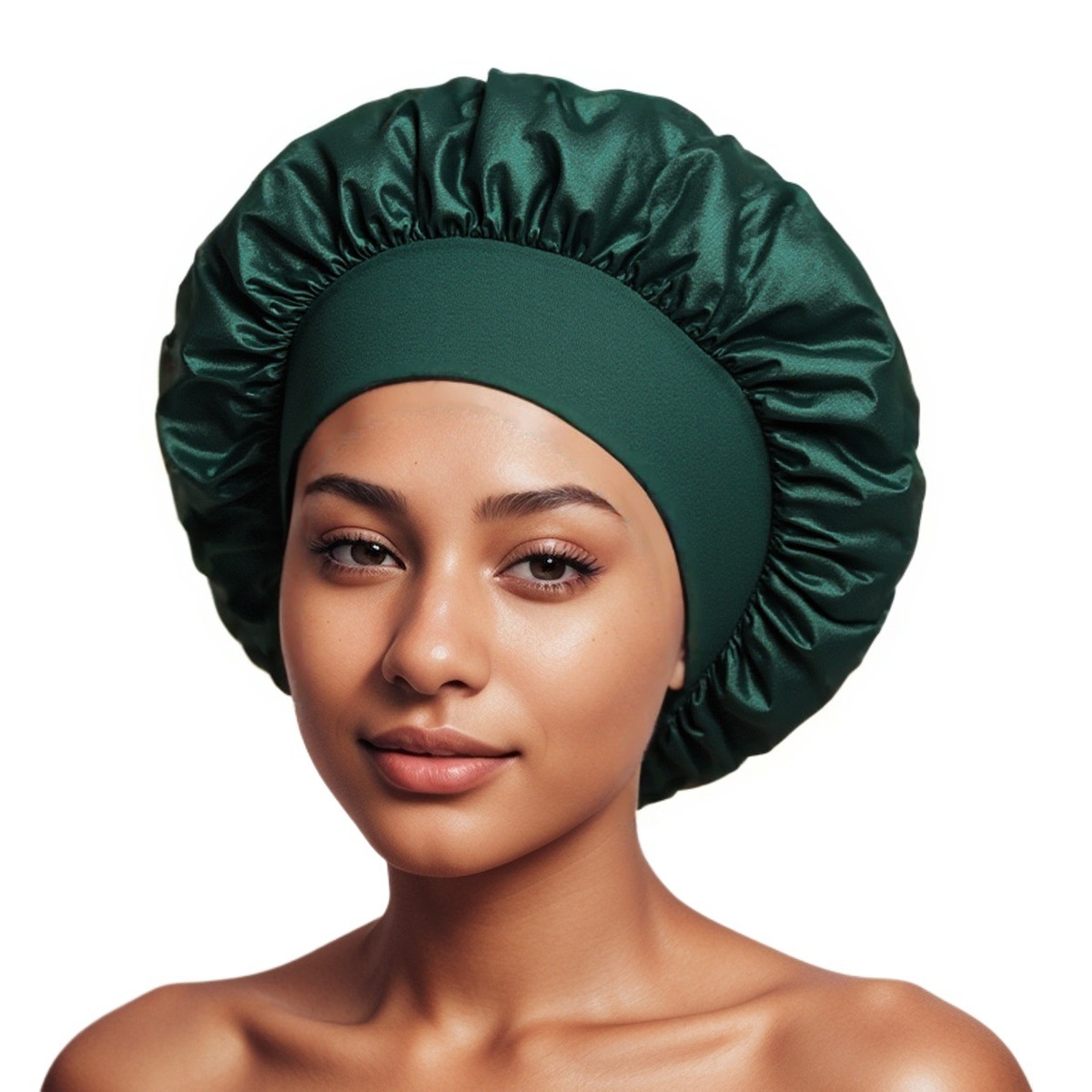 Sombrero de dormir de color elástico de borde ancho transfronterizo de Amazon Sombrero de cuidado del cabello de salón de belleza para mujer Sombrero de quimioterapia de confinamiento