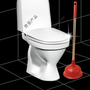 039 stainless steel handle leather plunger strong toilet leather suction cup pipe dredge rubber toilet suction