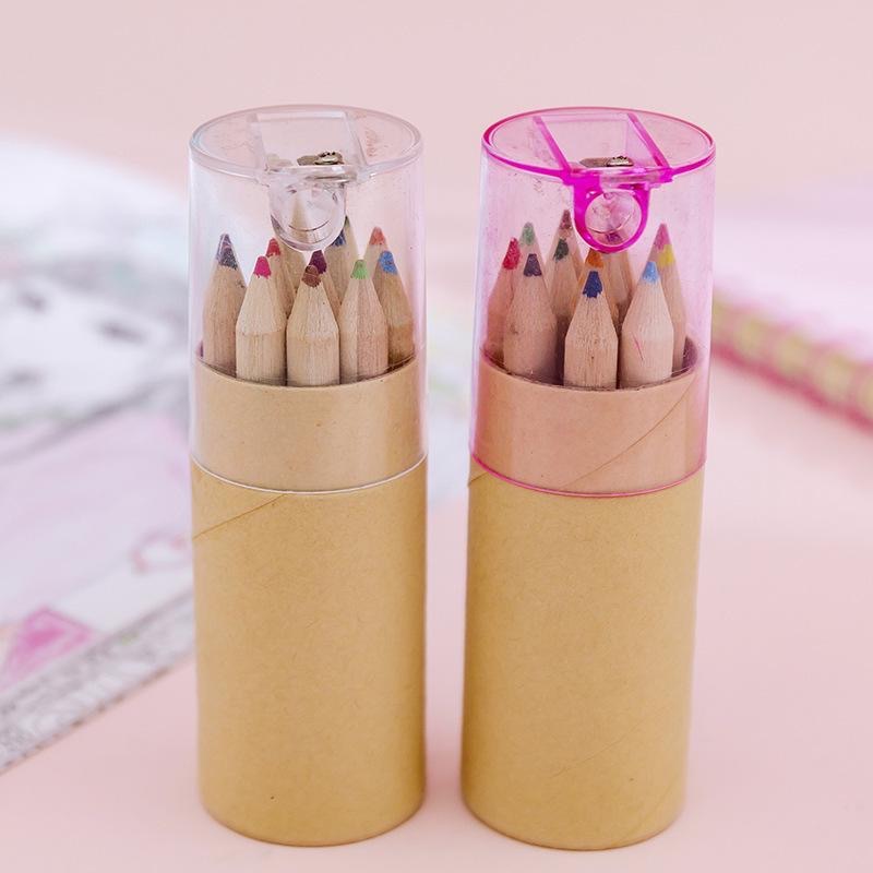 12 lápices de color solubles en agua madera de plomo de color niños coloridos graffiti lápices de dibujo al por mayor pintura creativa