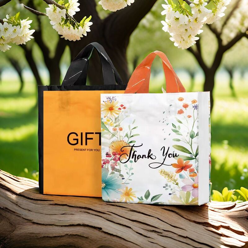 New Side Kidsren's Clothing Women's Handbags Clothing Store Plastic Bags Printed Logo Gift Packaging Bags Shopping Bags