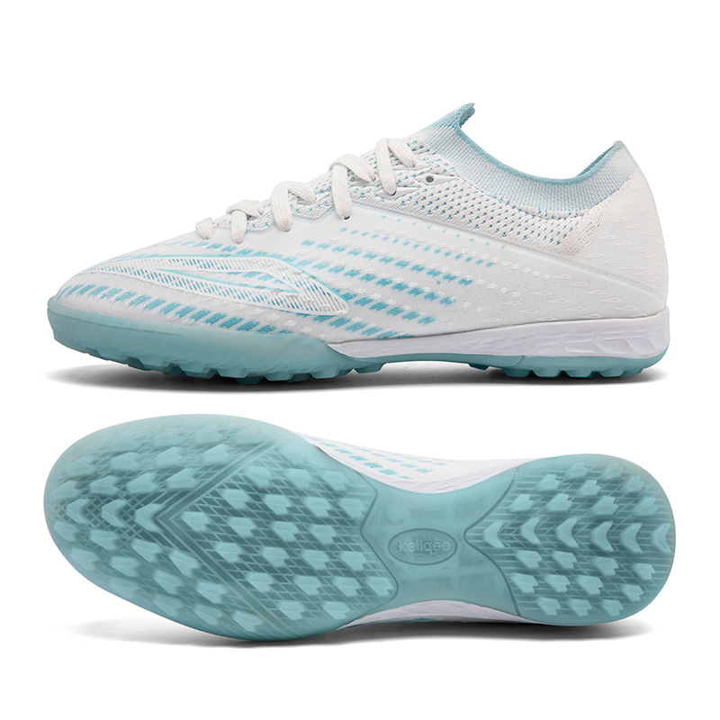 Lingsu Seamless Flyknit Low Top Soccer Shoes For Artificial Grass_voghion.com