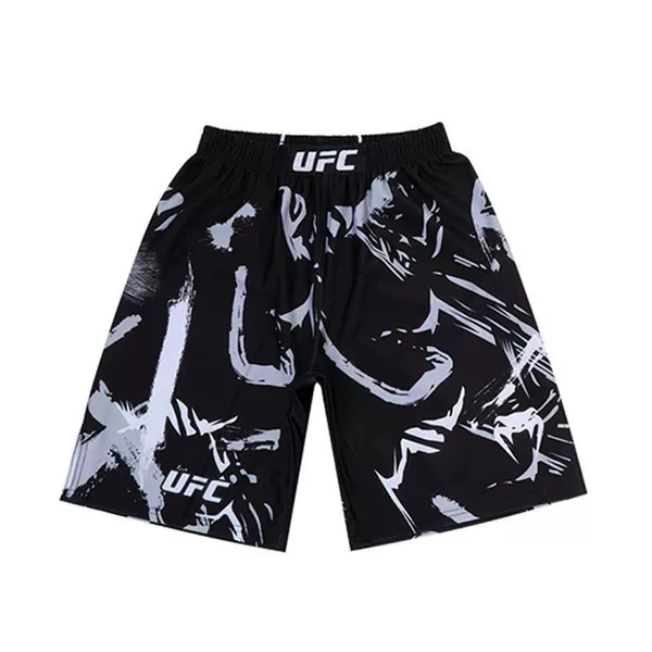 2026 New Cross-Border Ufc Boxing Shorts, Five-Point Shorts for Martial Arts, Sanda Fighting, Printed Sports Fitness Training Clothing