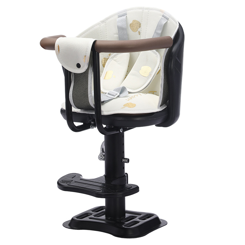 Electric Vehicle Seat, Front-Mounted Battery Bike Seat, Pedal Electric Motorcycle Child Safety Stool, Safety Belt