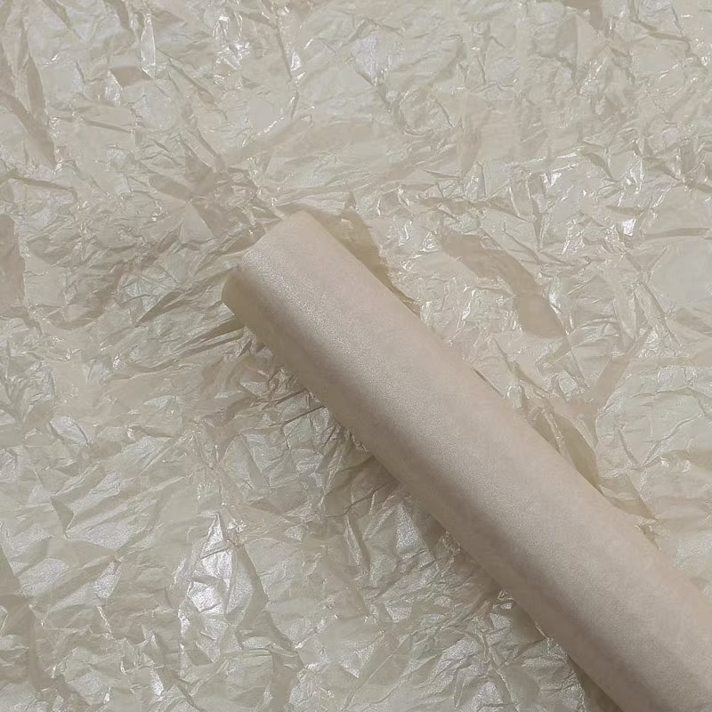 Nuevo papel de pera 70*50cm papel de envolver flores forro base mano amasando papel de algodón papel de envolver flores al por mayor fabricante